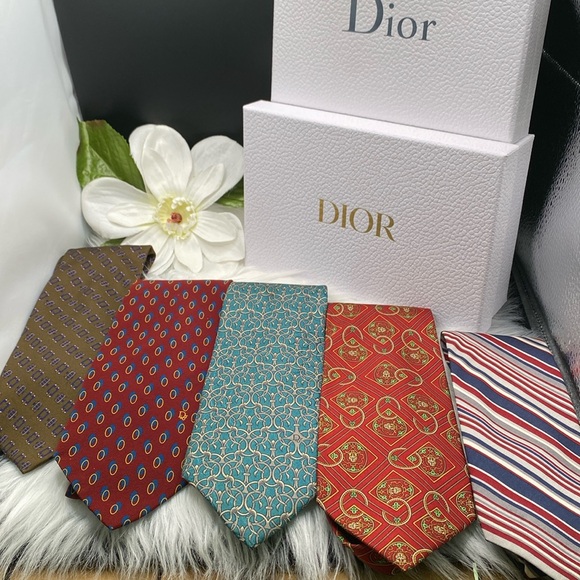 Christian DIOR 100% Silk Tie, CHOOSE (1) VGUC- EUC, Retail for (1) Tie $240 - Picture 1 of 9